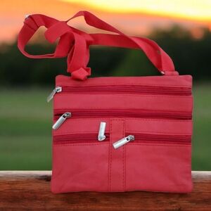 Marshal soft leather cross-body bag!